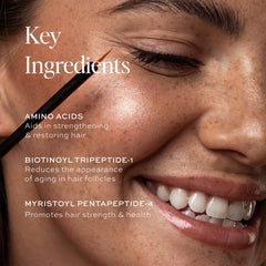 DIME applying serum to upper lash line demonstrating easy daily use
