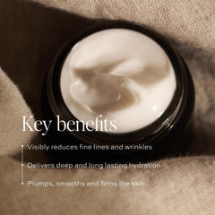 DIME cream on fingertip ready to apply delivering targeted hydration