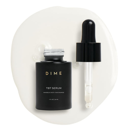 DIME TBT Serum front bottle showing clean labeling and size