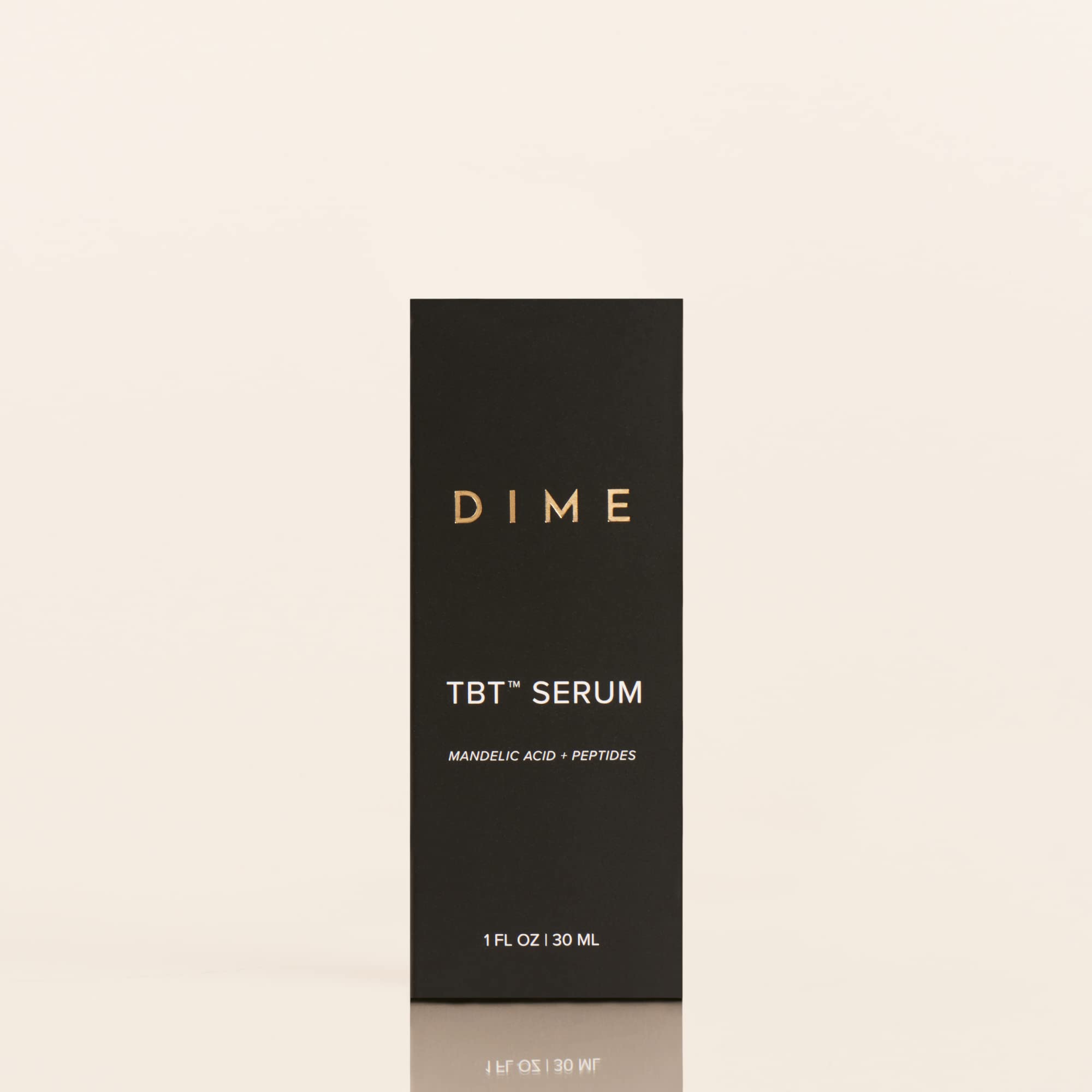 DIME TBT Serum near oils and botanicals highlighting nourishing formulation
