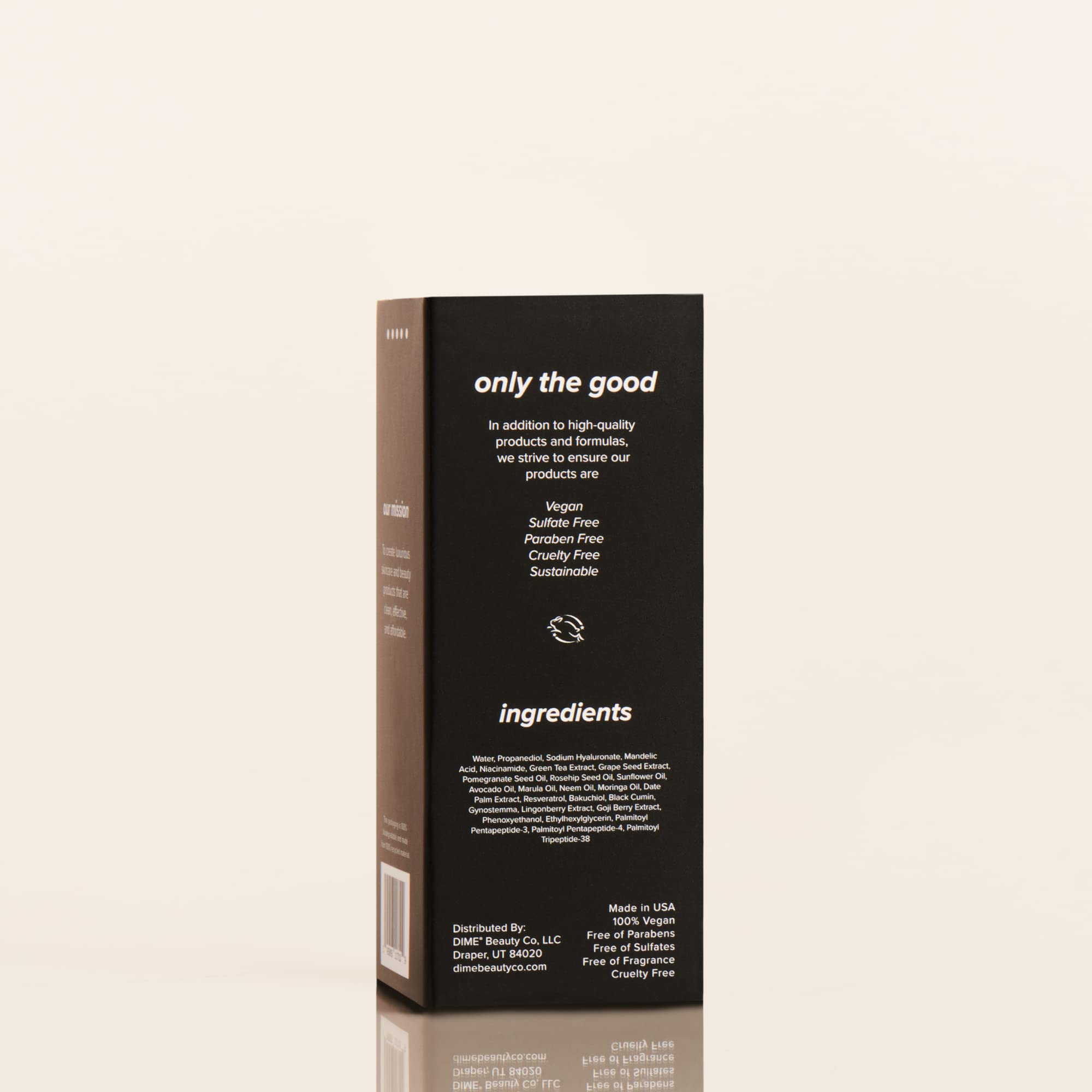 DIME TBT Serum on bedside table suggesting overnight renewal benefit