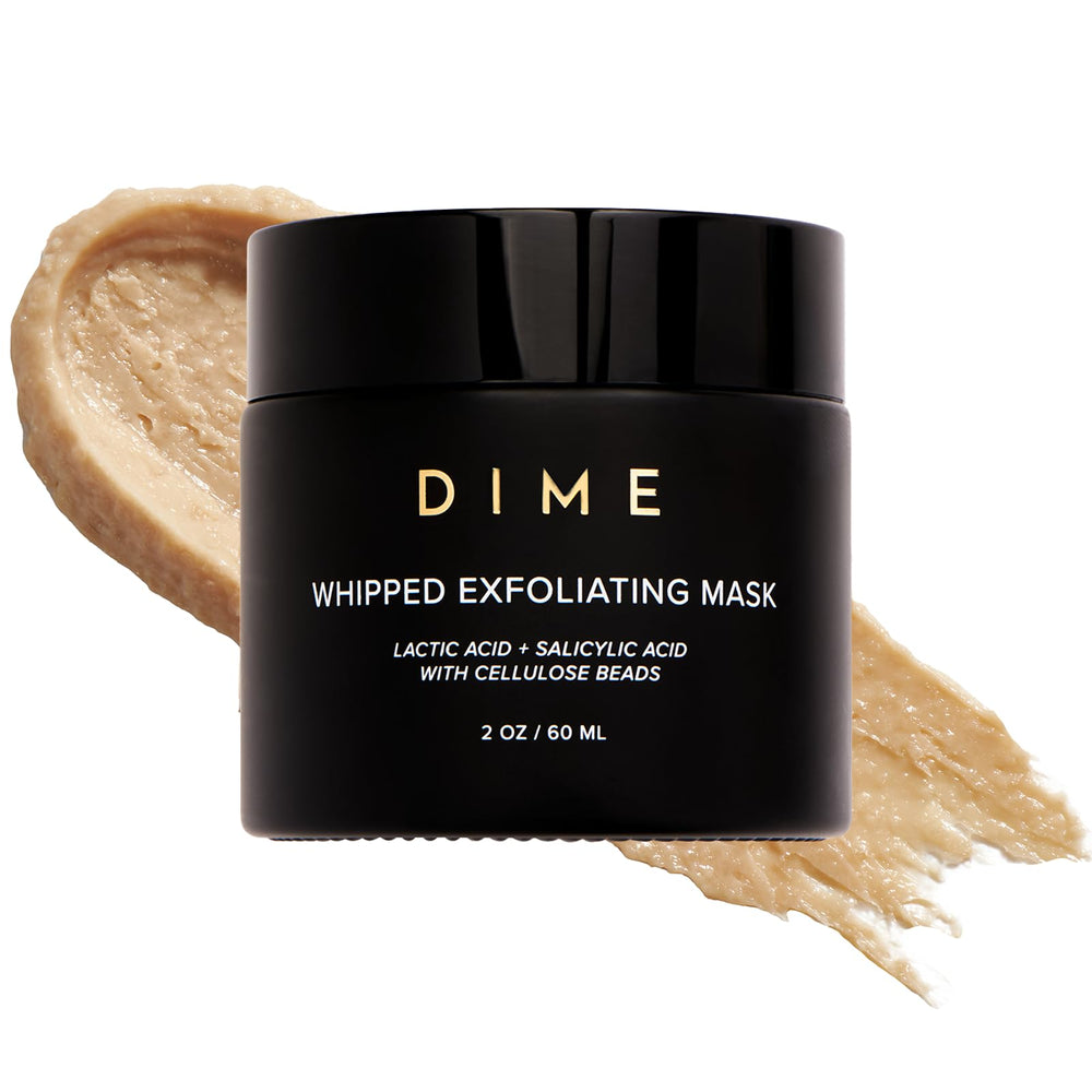 DIME whipped mask front jar shows product and benefits