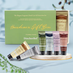 DincherBel tubes inside a travel purse showing portability and on-the-go care benefit