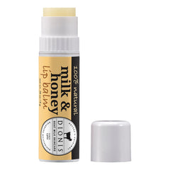 Dionis front tube showing milk and honey balm, visual clarity and convenience