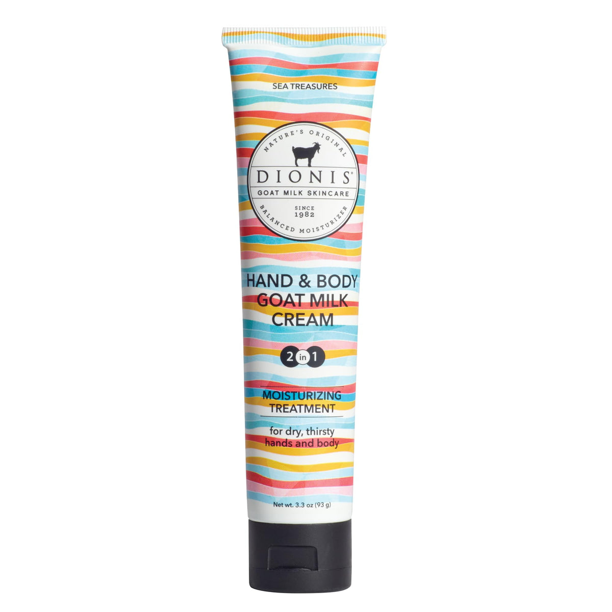 Dionis Sea Treasures front packaging showing tube and label, illustrates product clarity
