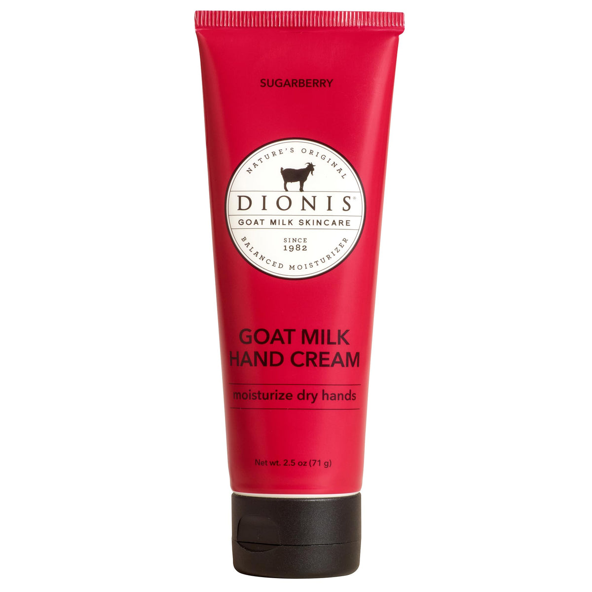 Dionis Sugarberry front packaging showing 2.5 oz tube and fragrance benefit