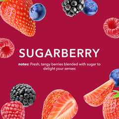 Dionis Sugarberry label detail showing clean ingredients and cruelty-free benefit