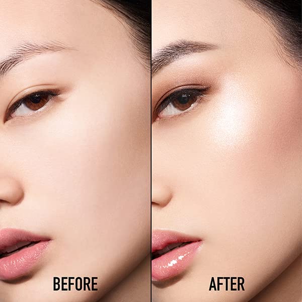 Dior palette in hand being applied to cheek for instant luminous finish and lift