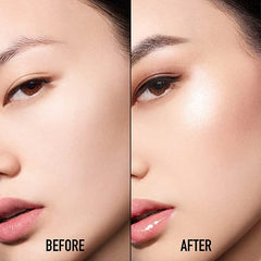 Dior palette in hand being applied to cheek for instant luminous finish and lift