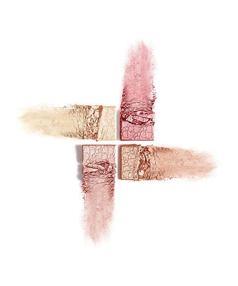 Dior close-up of palette pans revealing pearlescent texture and blendable pigments