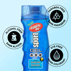 Dippity Do applied during workout styling showing hold and frizz control on hair