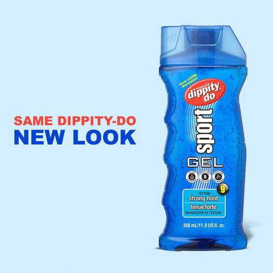 Dippity Do gel texture close-up highlighting clear, non-sticky formula and shine
