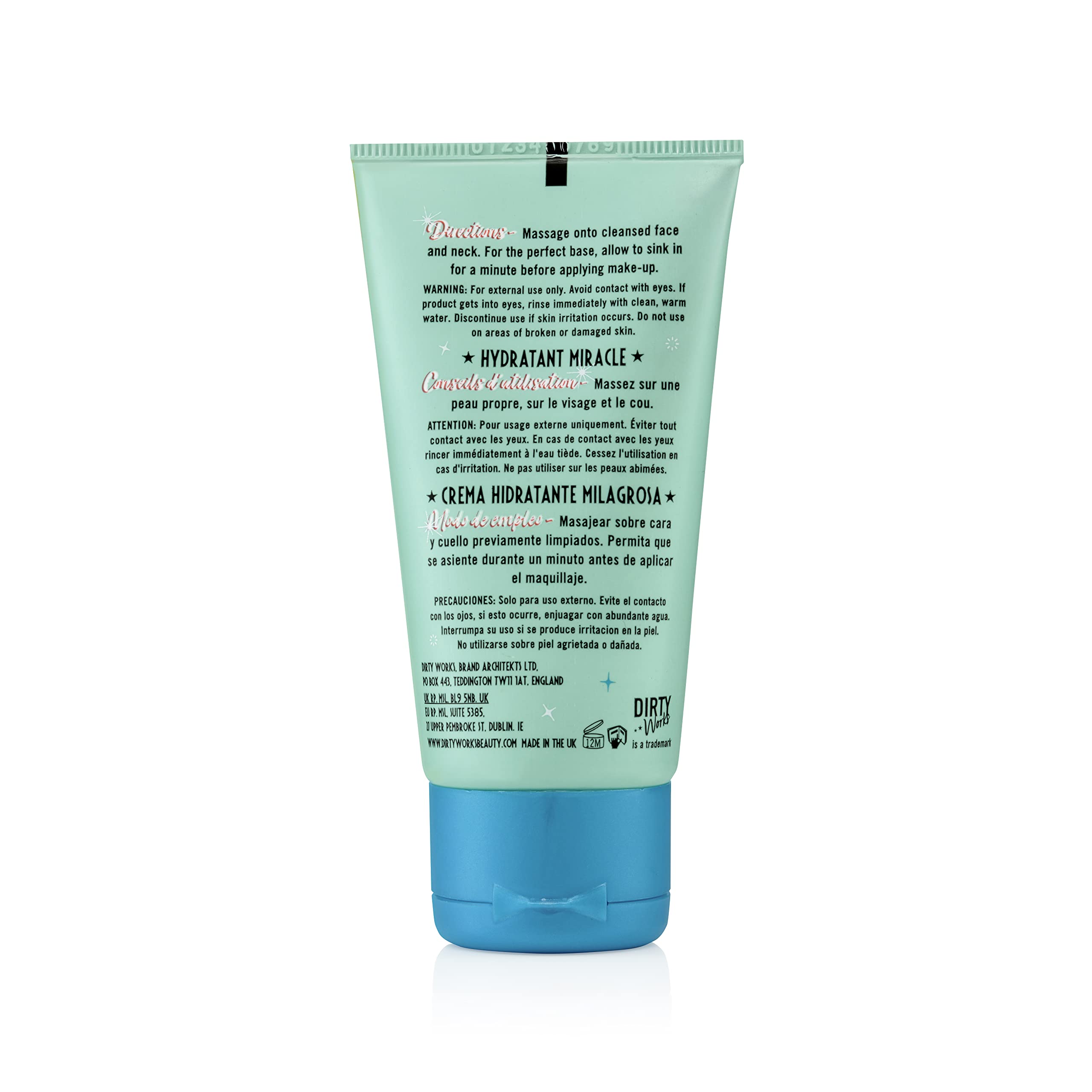 Dirty Works Good to Glow cream texture close-up highlighting lightweight, hydrating formula