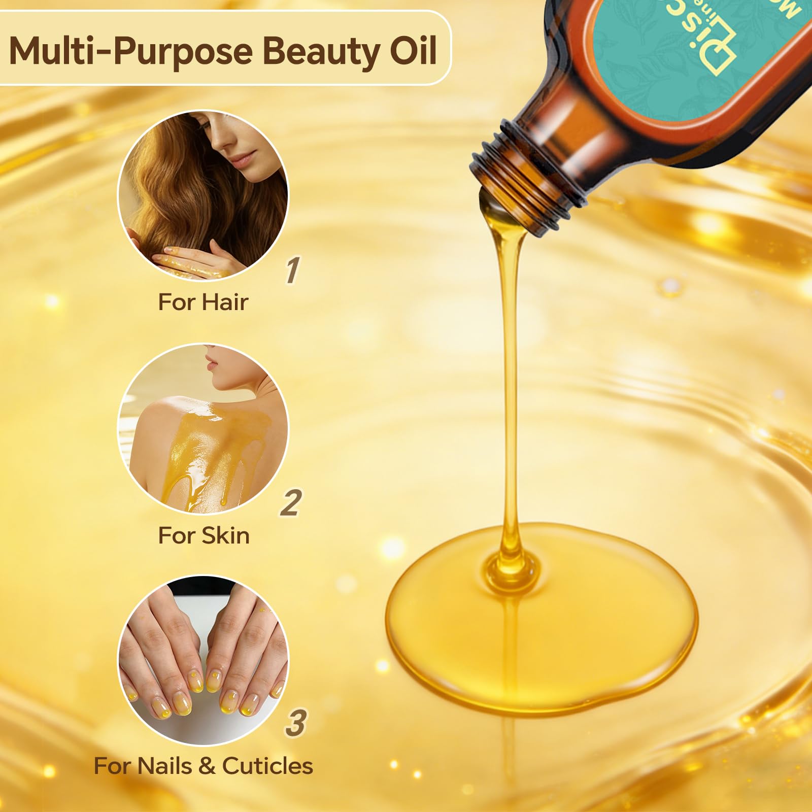 Discoliner applied to nails and cuticles showing moisturized hands and stronger nails