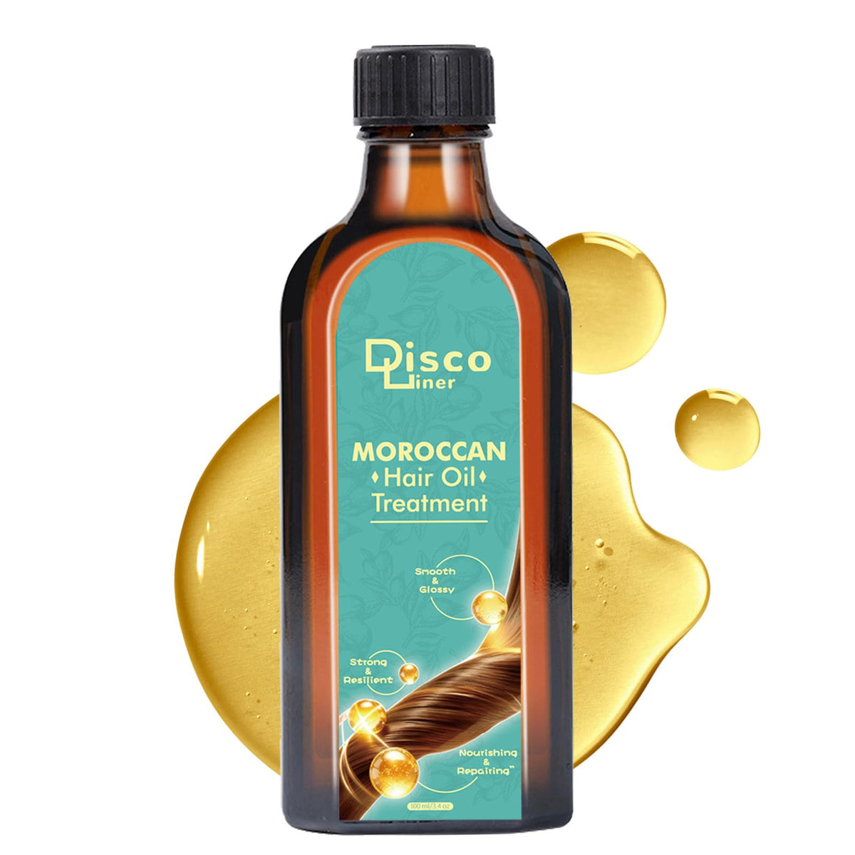 Discoliner front packaging showing 100 ml bottle for clear product ID and luxury appeal