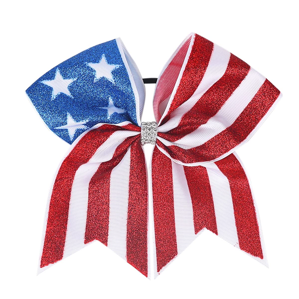 DIUEWOW bow worn in ponytail demonstrating secure fit and comfortable wear