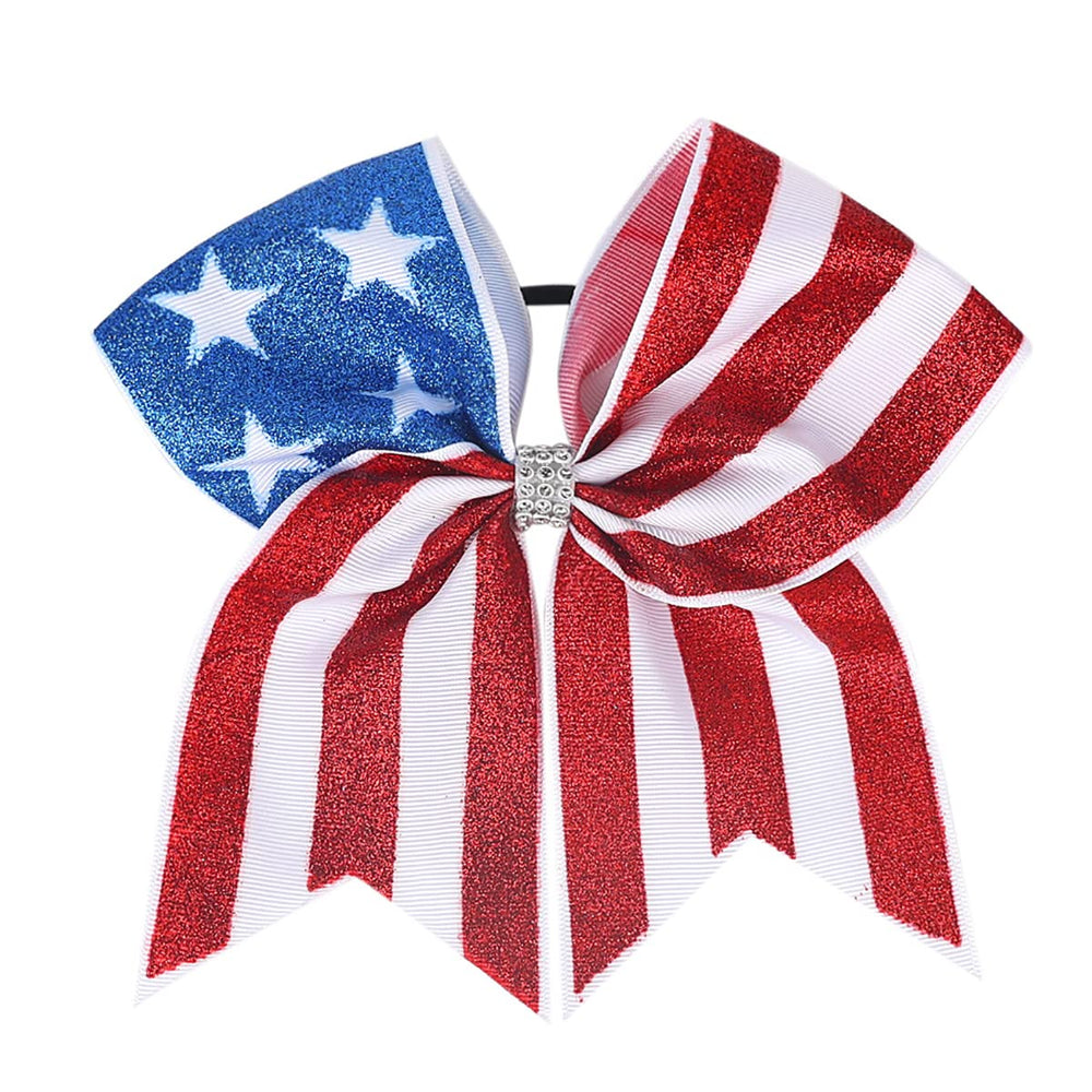 DIUEWOW bow worn in ponytail demonstrating secure fit and comfortable wear