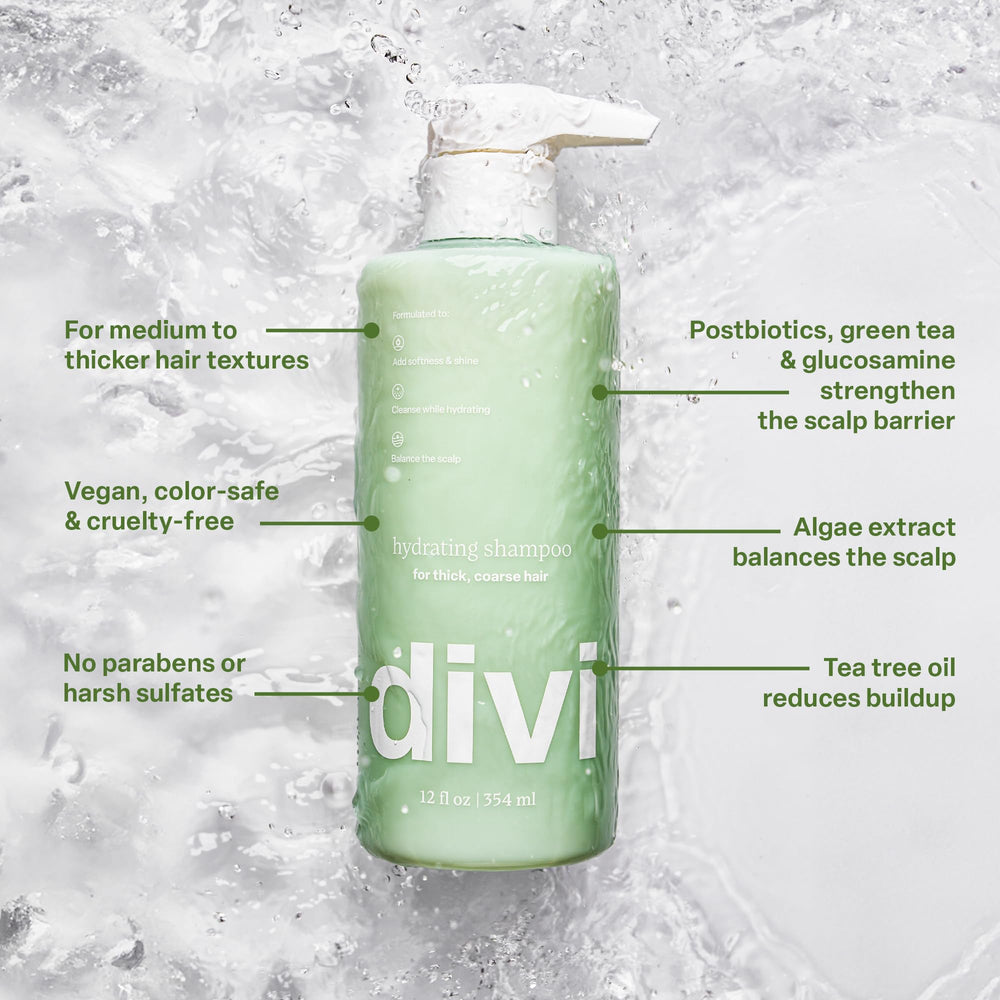 Wet hair after using Divi conditioner, smoother strands and reduced frizz