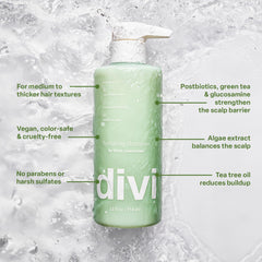 Wet hair after using Divi conditioner, smoother strands and reduced frizz