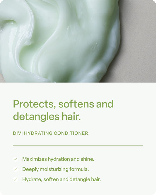 Divi back label closeup listing ingredients and clean‑formulation benefits