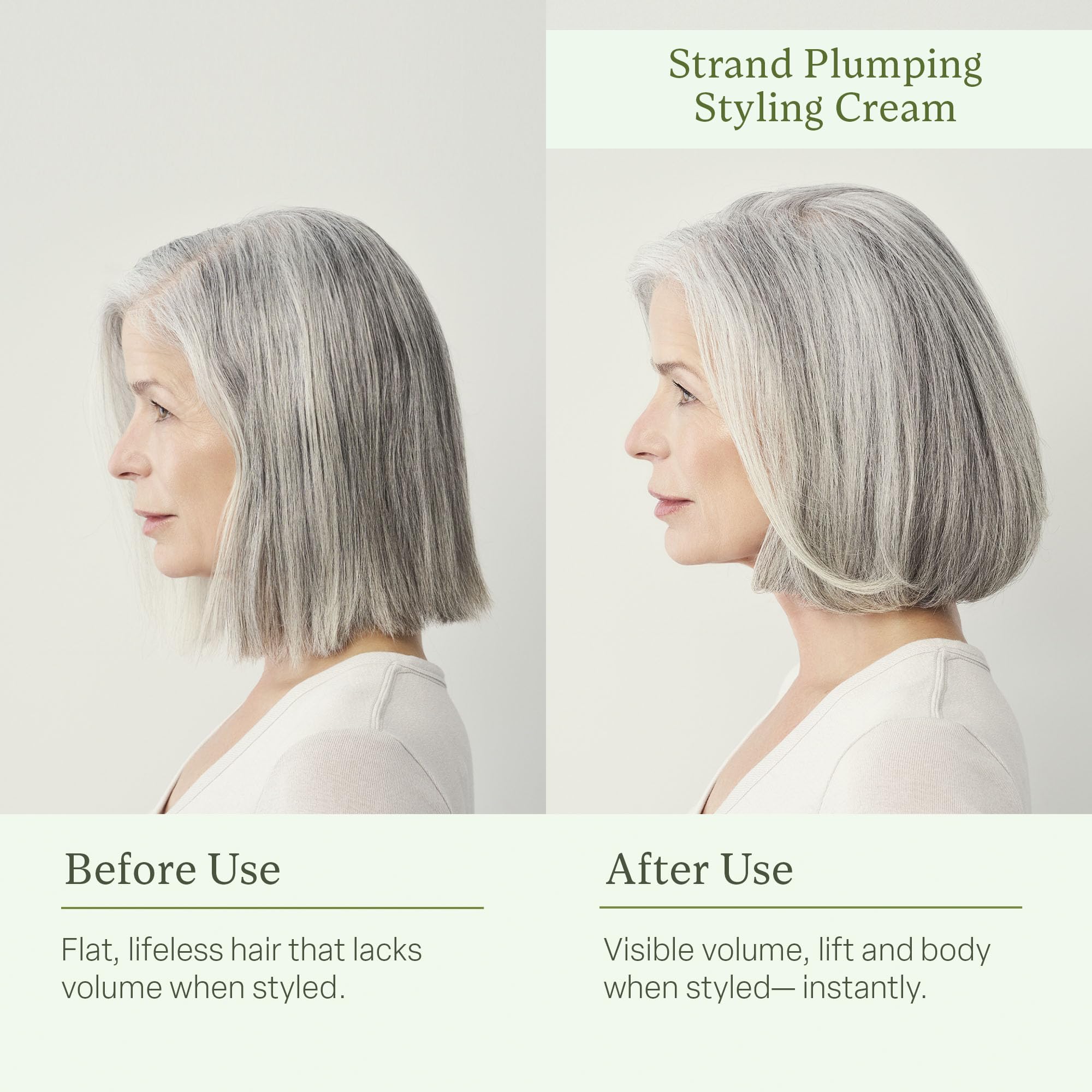 divi before and after comparison showing thicker-looking strands