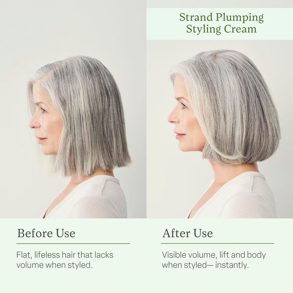 divi before and after comparison showing thicker-looking strands