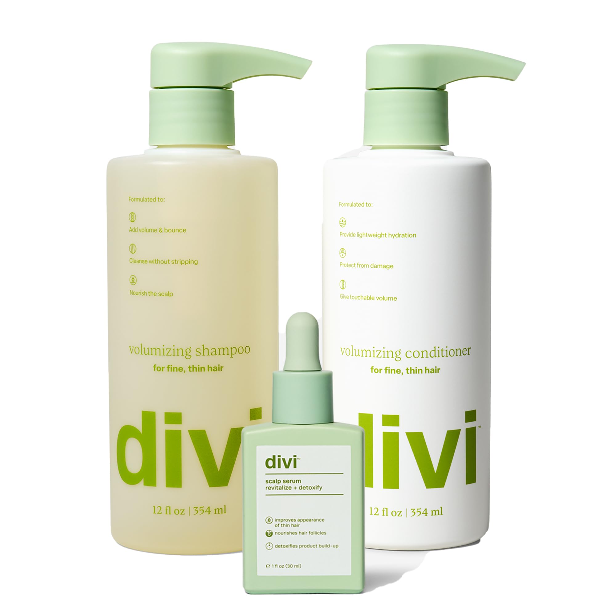 Divi bundle front packaging showing full three-piece set and benefit of volume