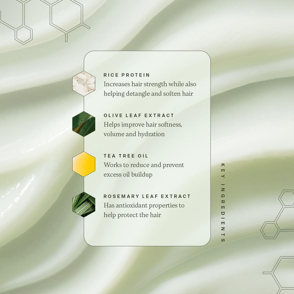 Divi conditioner in hand demonstrating easy application and detangling