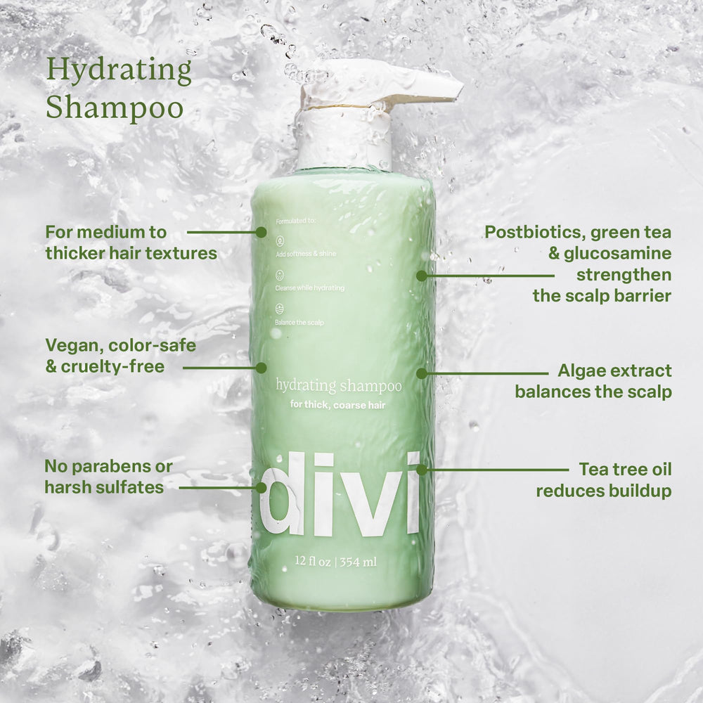 Divi ingredient botanicals arranged to show natural oils and extracts
