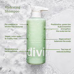 Divi ingredient botanicals arranged to show natural oils and extracts