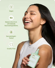 Lifestyle image of user applying Divi serum for a healthier scalp routine