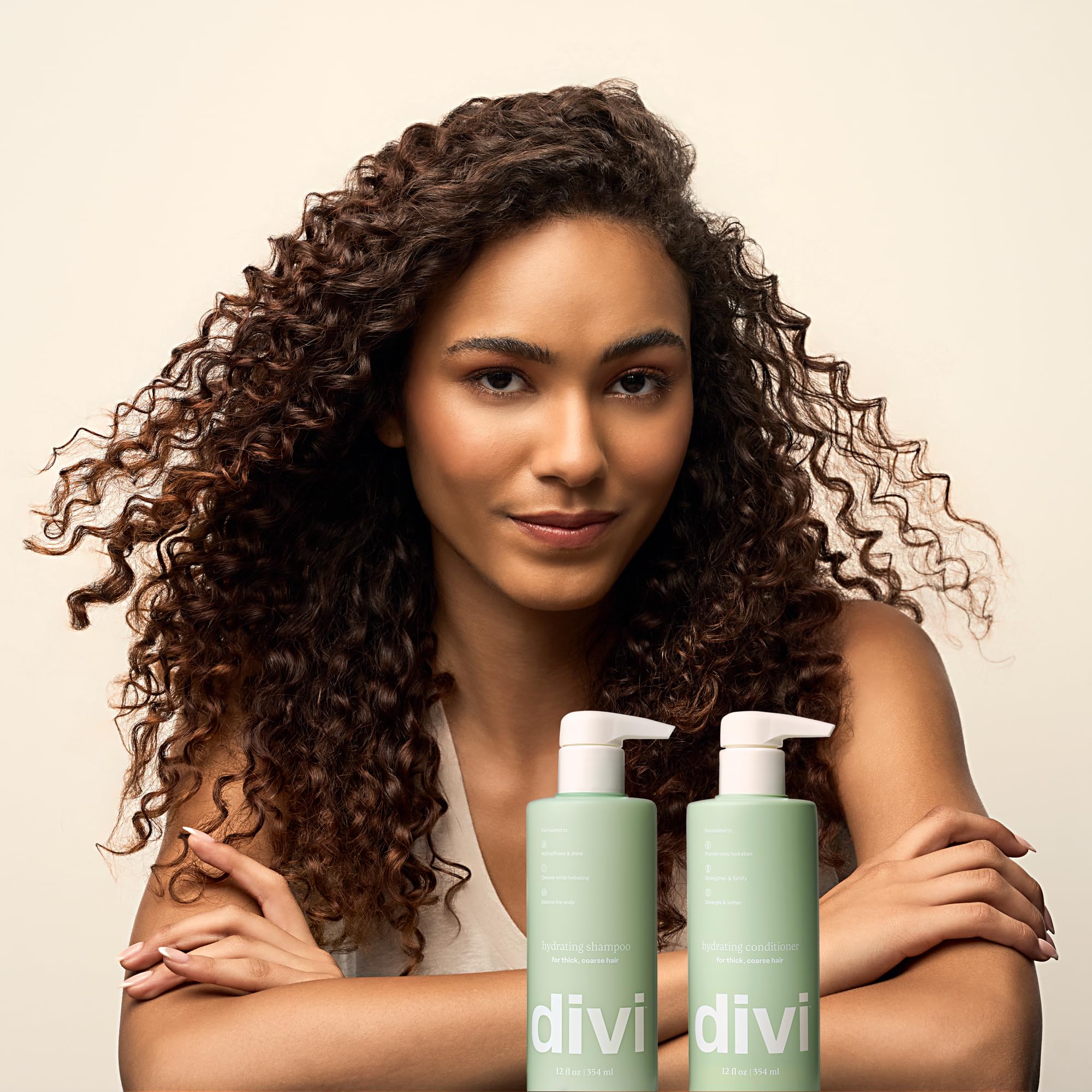 Divi scale comparison next to everyday item to demonstrate bottle size