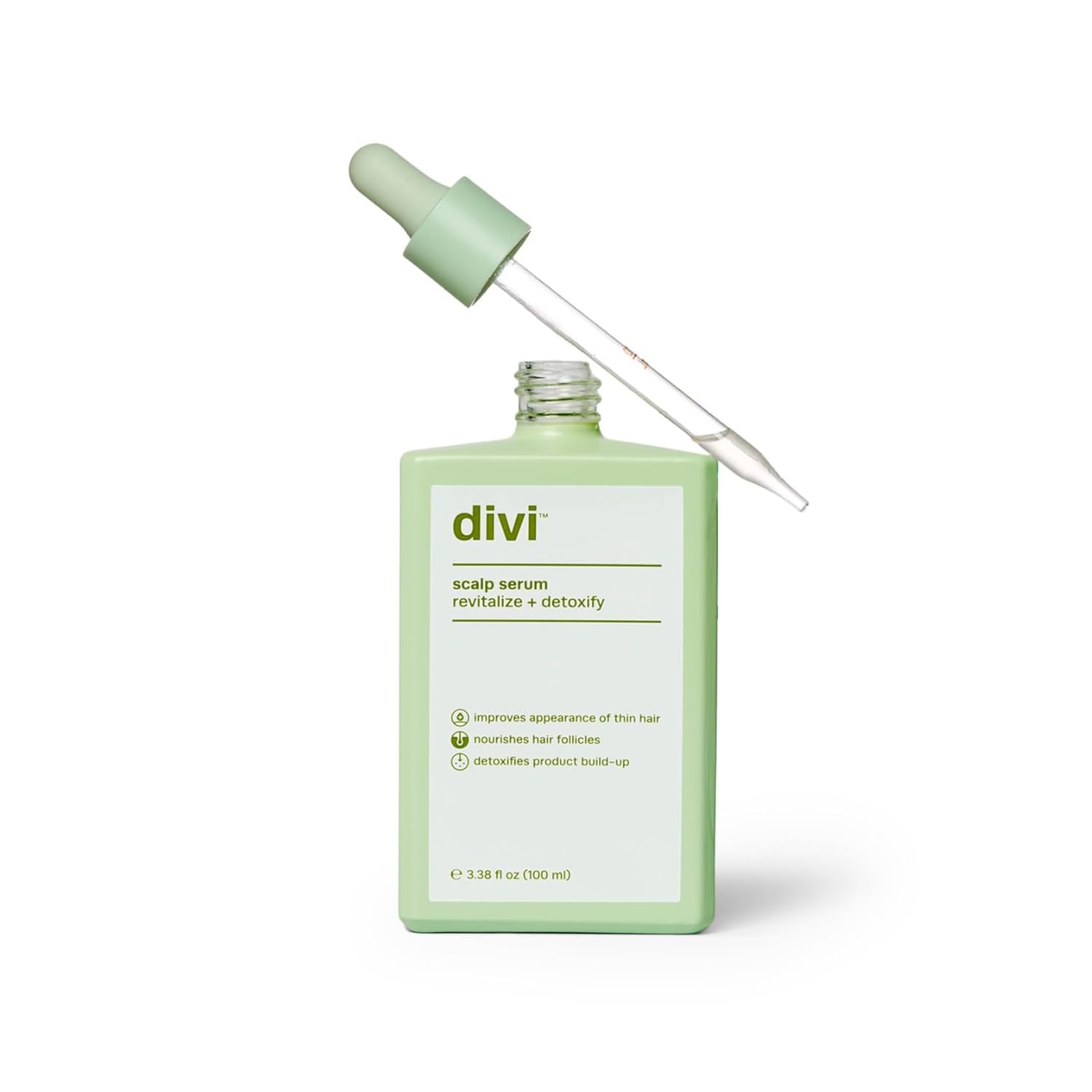 Divi front bottle view showing label and clean packaging benefit