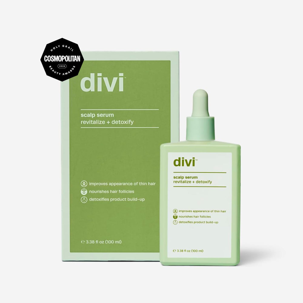 Divi pump and cap close-up for precise daily application benefit