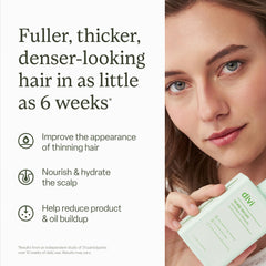 divi scalp serum texture closeup highlighting lightweight water-based formula benefit