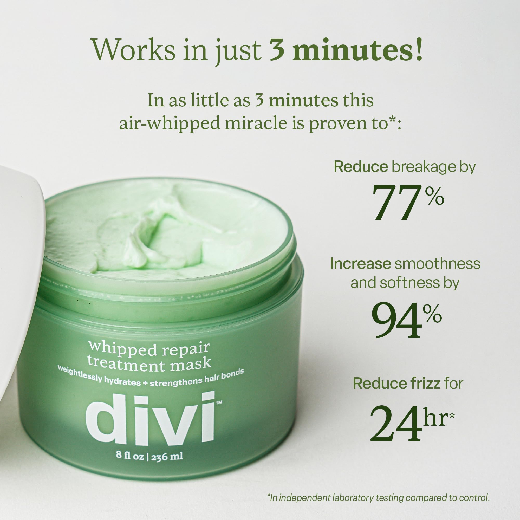 Divi 8 fl oz jar next to everyday items to show true product size