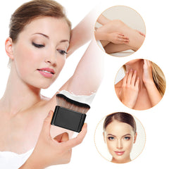 DIVINA VITAE brush next to coin showing compact travel size benefit