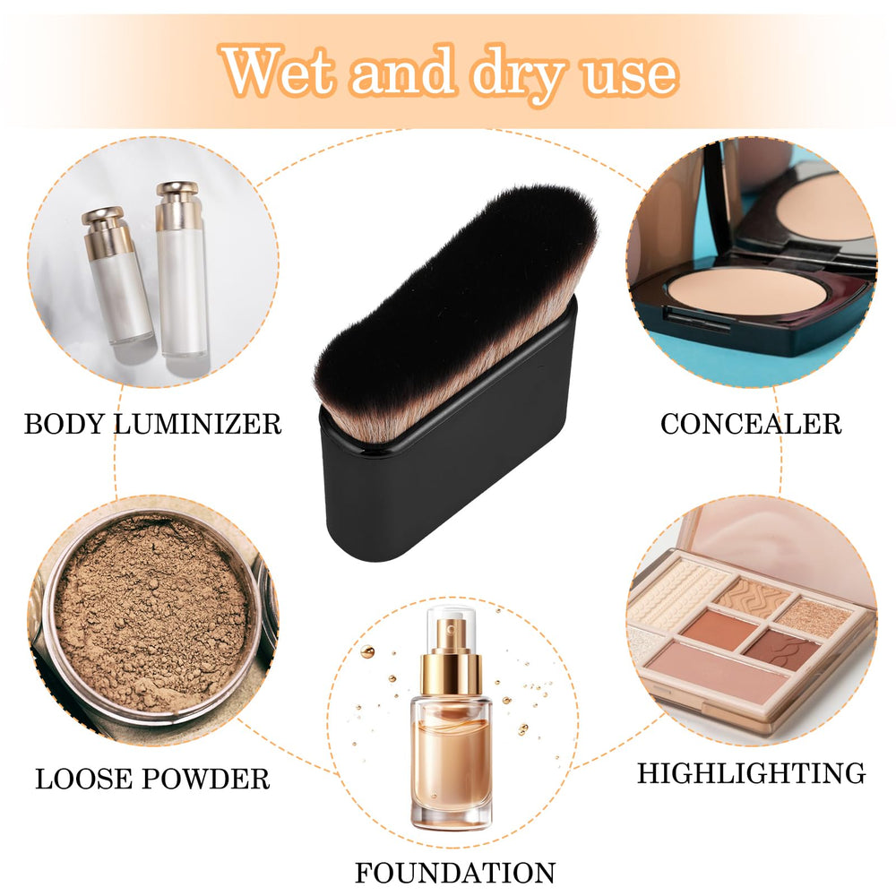 DIVINA VITAE brush applying self-tanner on arm for streak-free finish benefit