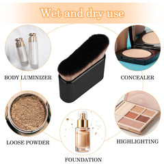 DIVINA VITAE brush applying self-tanner on arm for streak-free finish benefit