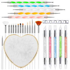 DIYCICO full 27-piece kit laid out showing brushes and tools for organized workflow