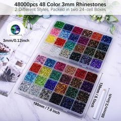 DIYCICO close-up of 3mm jelly resin rhinestones highlighting precise facets and long-lasting shine
