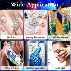 DIYCICO assorted larger gems detail highlighting shape variety for focal accents