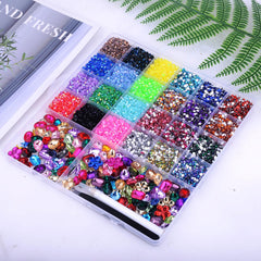 DIYCICO decorated tumbler with gems showing colorful, durable craft finish