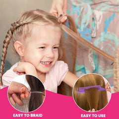 DIYDEC child wearing colorful ponytail, demonstrates gentle hold and comfort