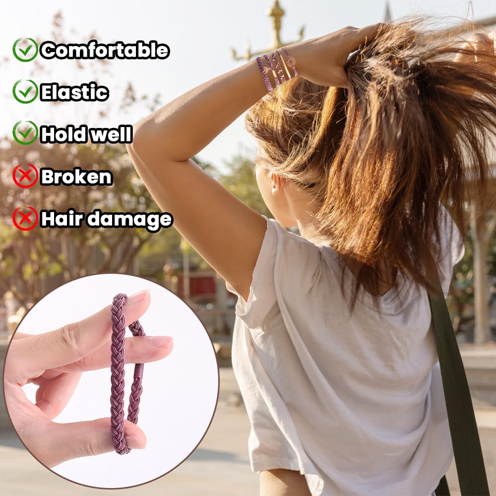 DIYDEC ponytail in use demonstrating secure hold without creases