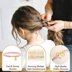 DIYDEC hair ties worn on wrist as bracelet, convenient on-the-go styling benefit