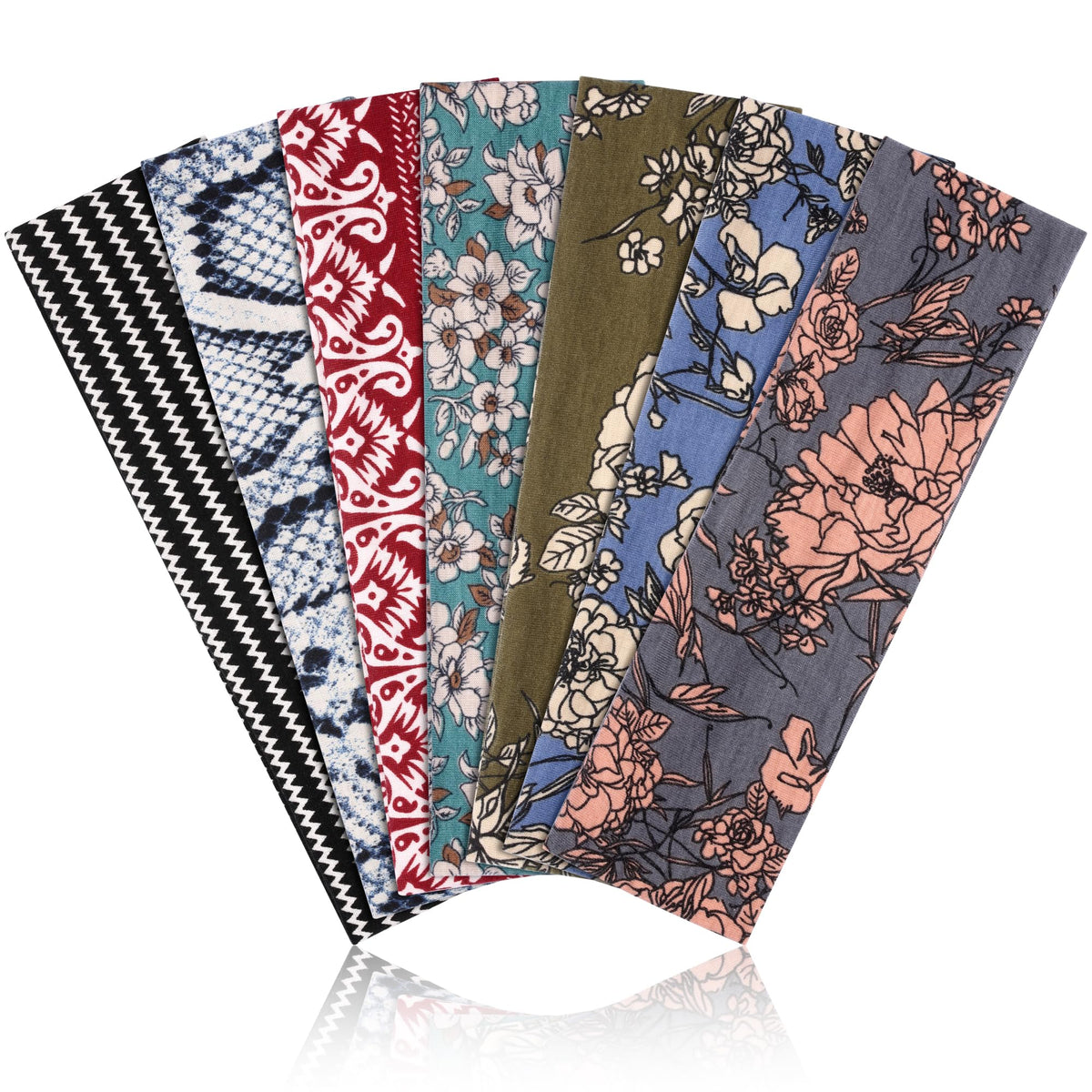 DiyJibb front packaging showing seven headbands, organized for easy selection and convenience
