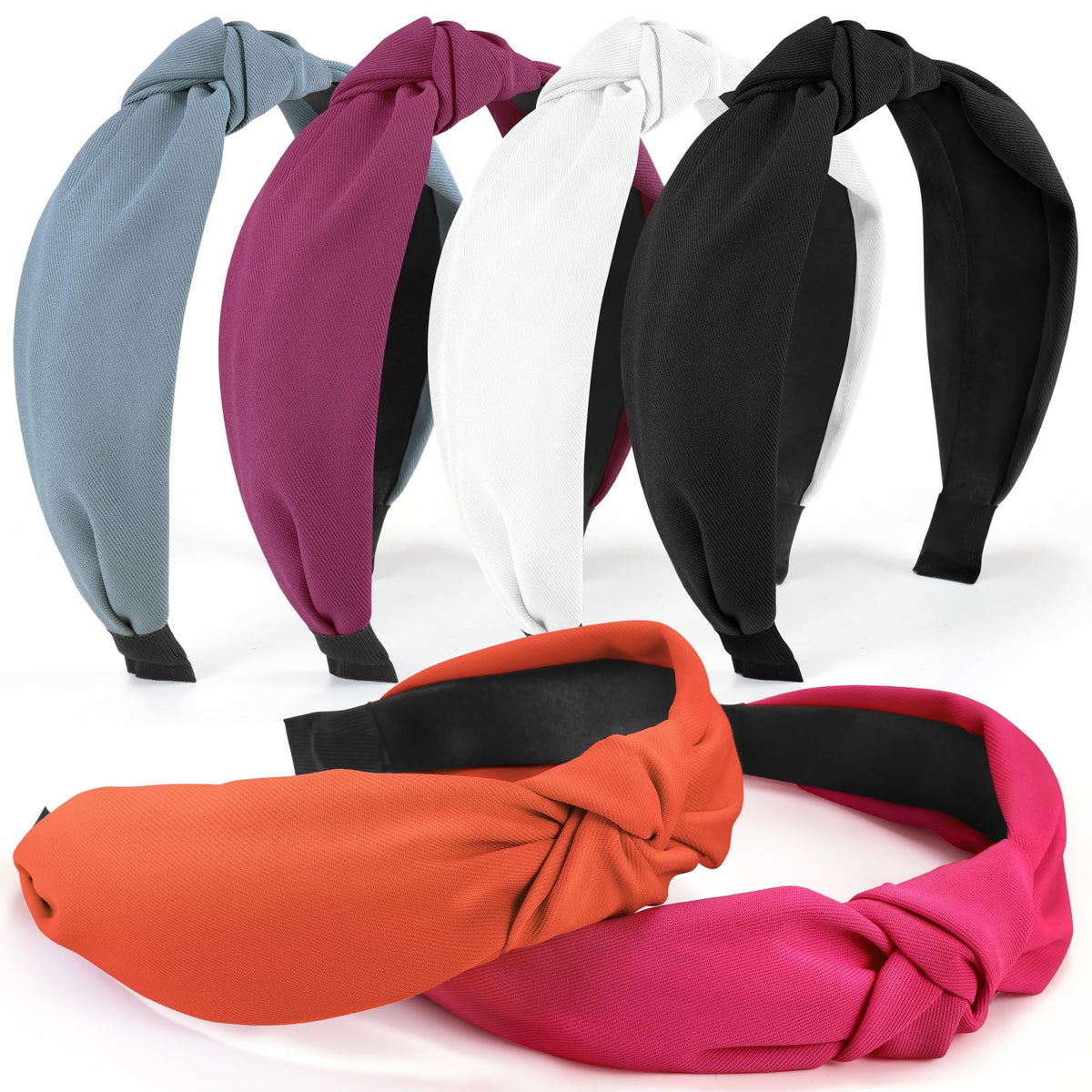 DiyJibb front view of six-color headband pack showing variety and convenience