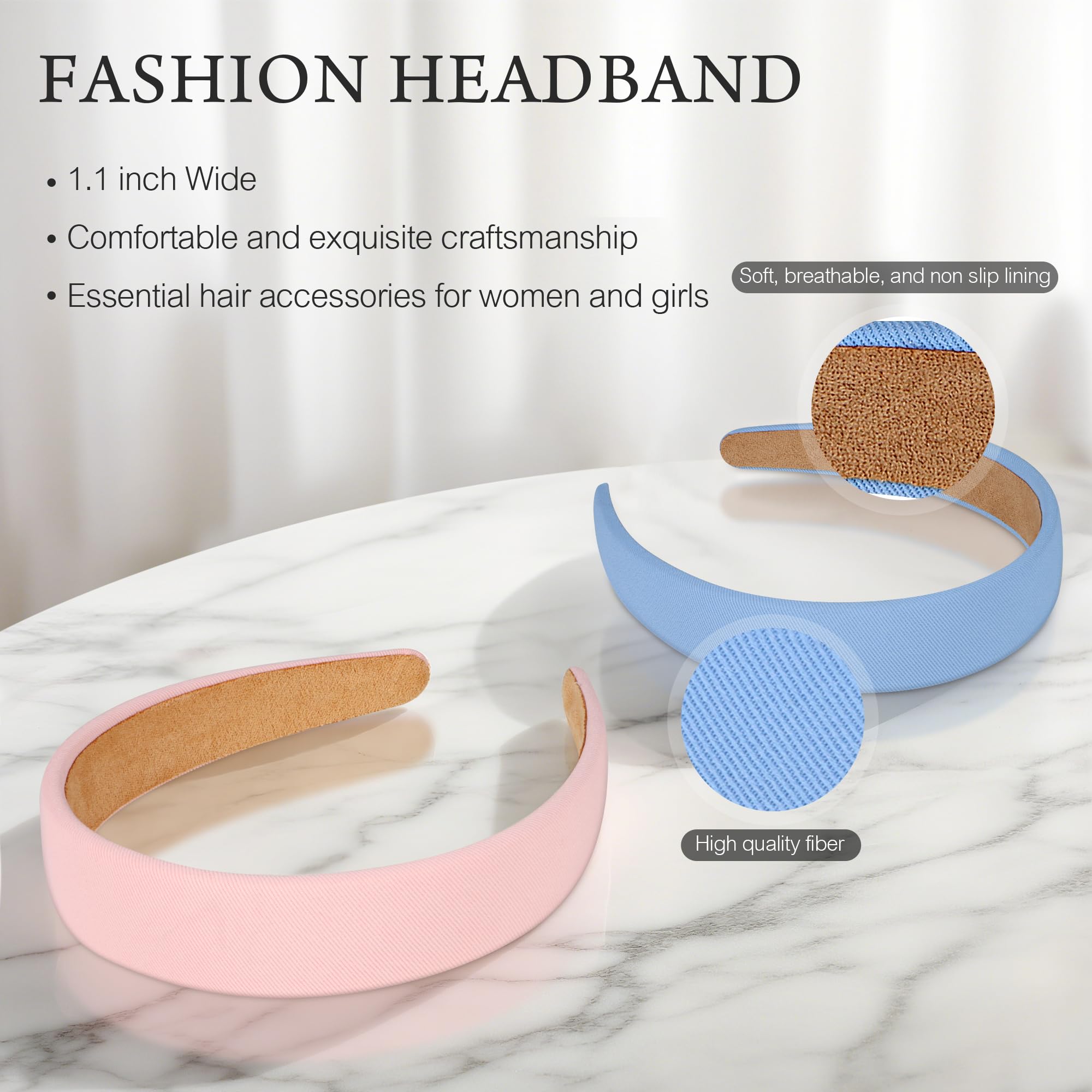 DiyJibb headband worn on straight hair showing secure hold