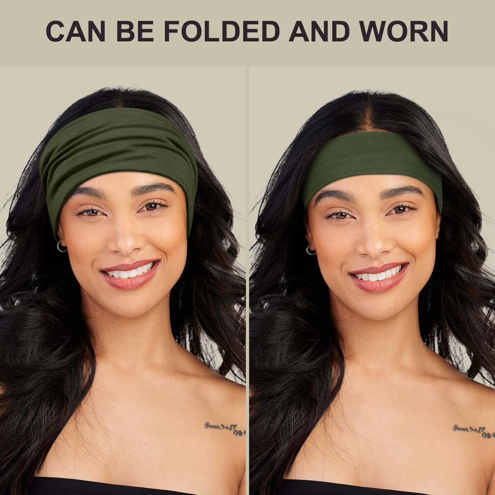 DiyJibb headband worn during yoga showing secure fit and sweat control